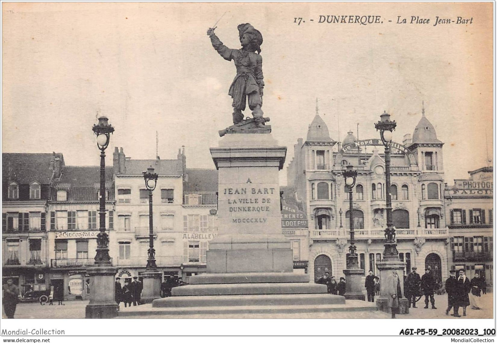 AGIP5-59-0381 - DUNKERQUE - La Place Jean-Bart  - Dunkerque