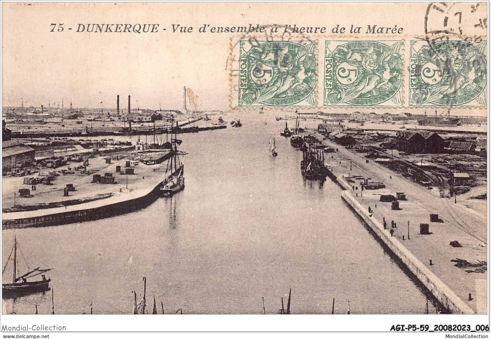 AGIP5-59-0334 - DUNKERQUE - Vue D'ensemble à L'heure De La Marée  - Dunkerque