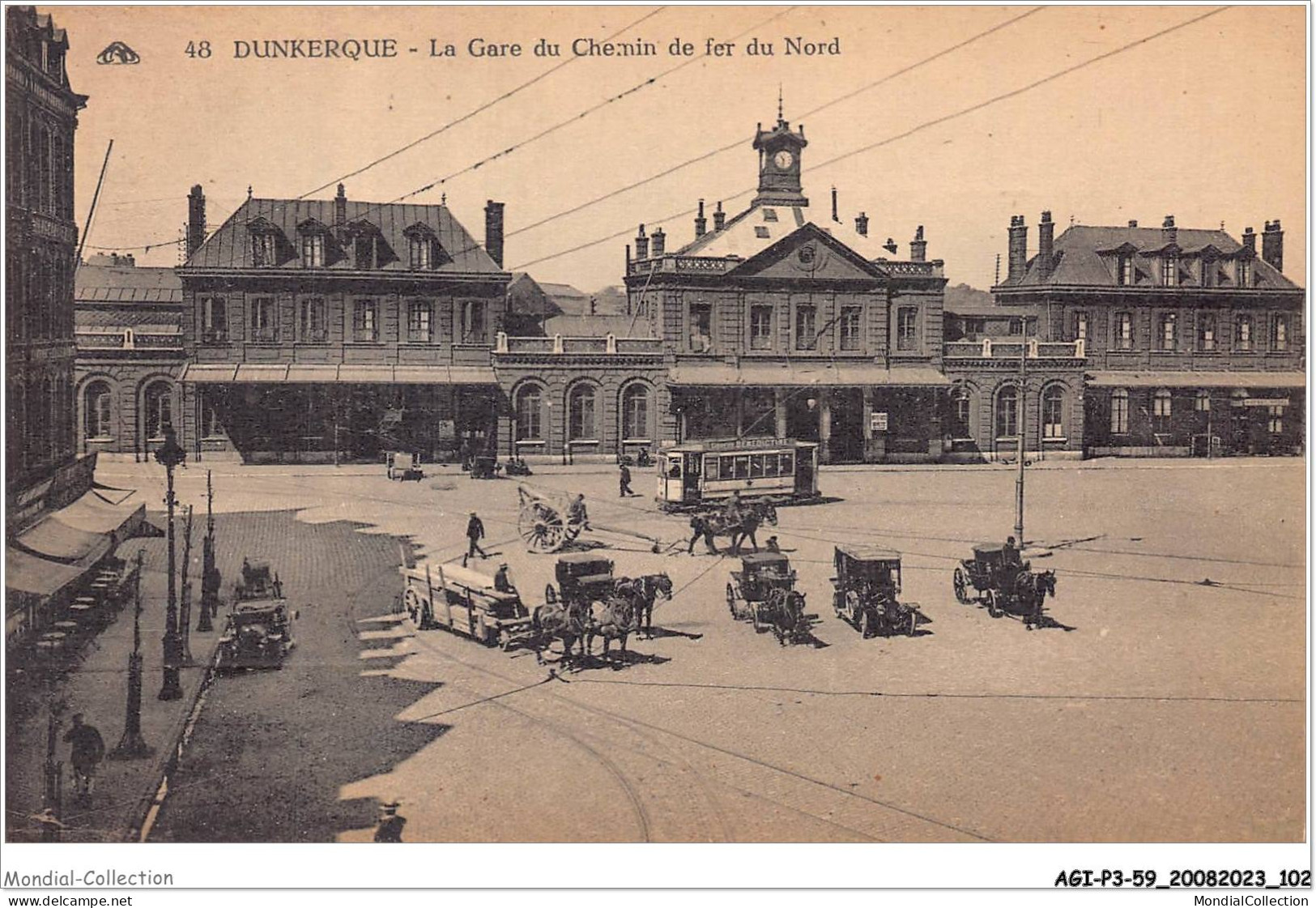 AGIP3-59-0221 - DUNKERQUE - La Gare Du Chemin De Fer Du Nord  - Dunkerque