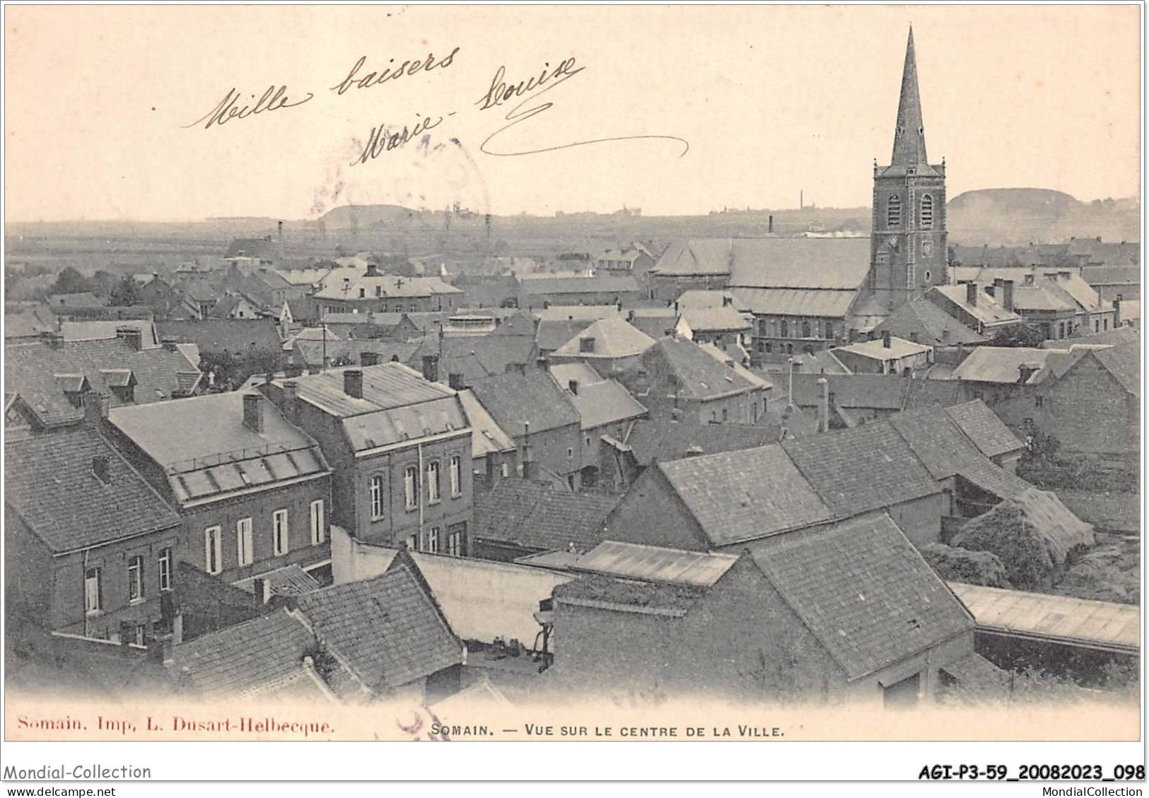 AGIP3-59-0219 - SOMAIN - Vue Sur Le Centre De La Ville  - Sonstige & Ohne Zuordnung