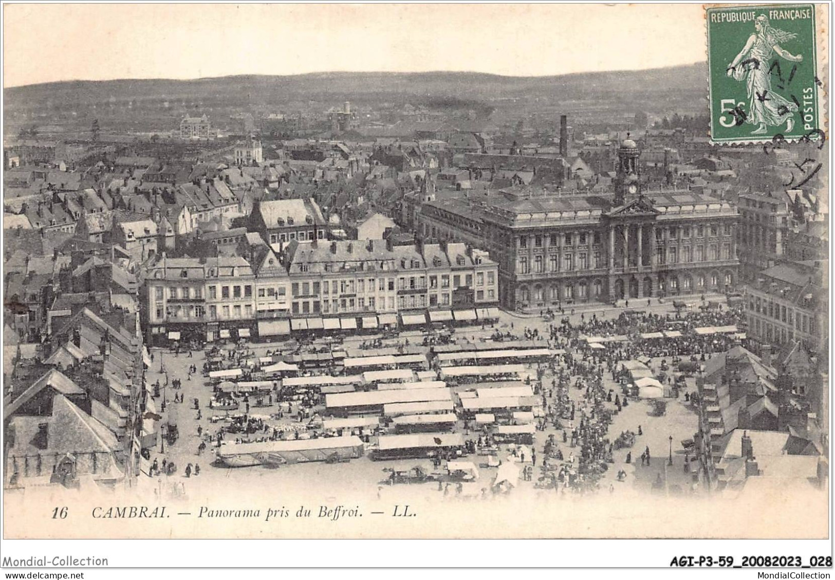 AGIP3-59-0184 - CAMBRAI - Panorama Pris Du Beffroi  - Cambrai