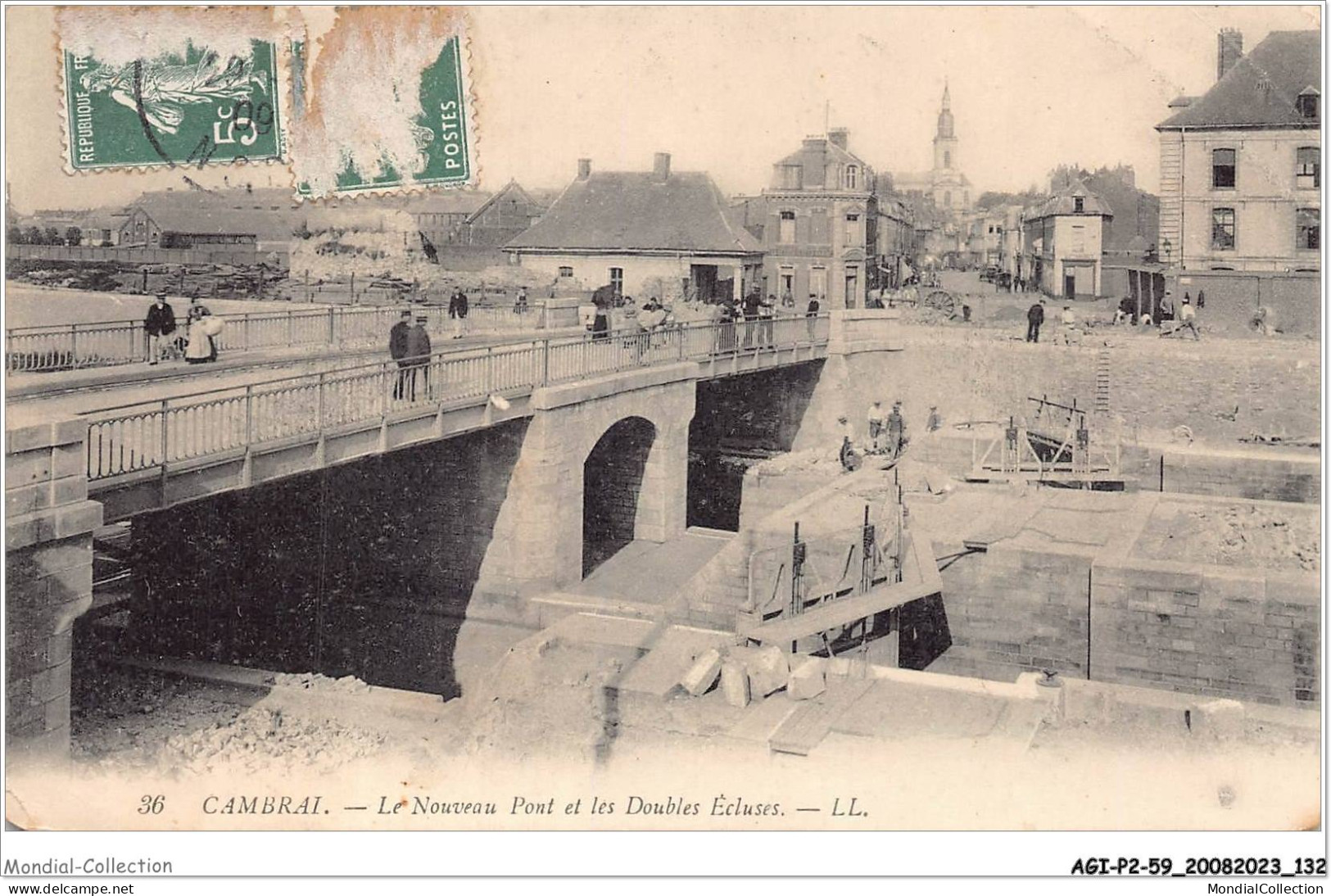 AGIP2-59-0152 - CAMBRAI - Le Nouveau Pont Et Les Doubles Ecluses  - Cambrai