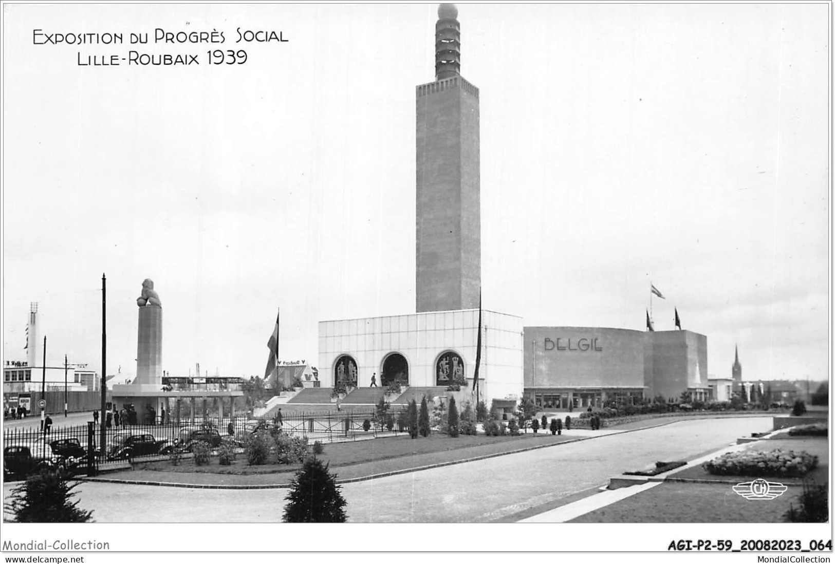 AGIP2-59-0118 - LILLE-ROUBAIX - Exposition Du Progrès Social - Pavillon De La Belgique - Lille