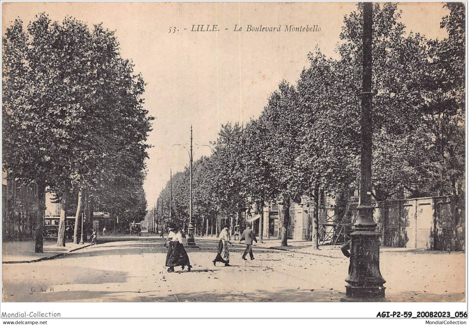 AGIP2-59-0113 - LILLE - Le Boulevard Montebello  - Lille