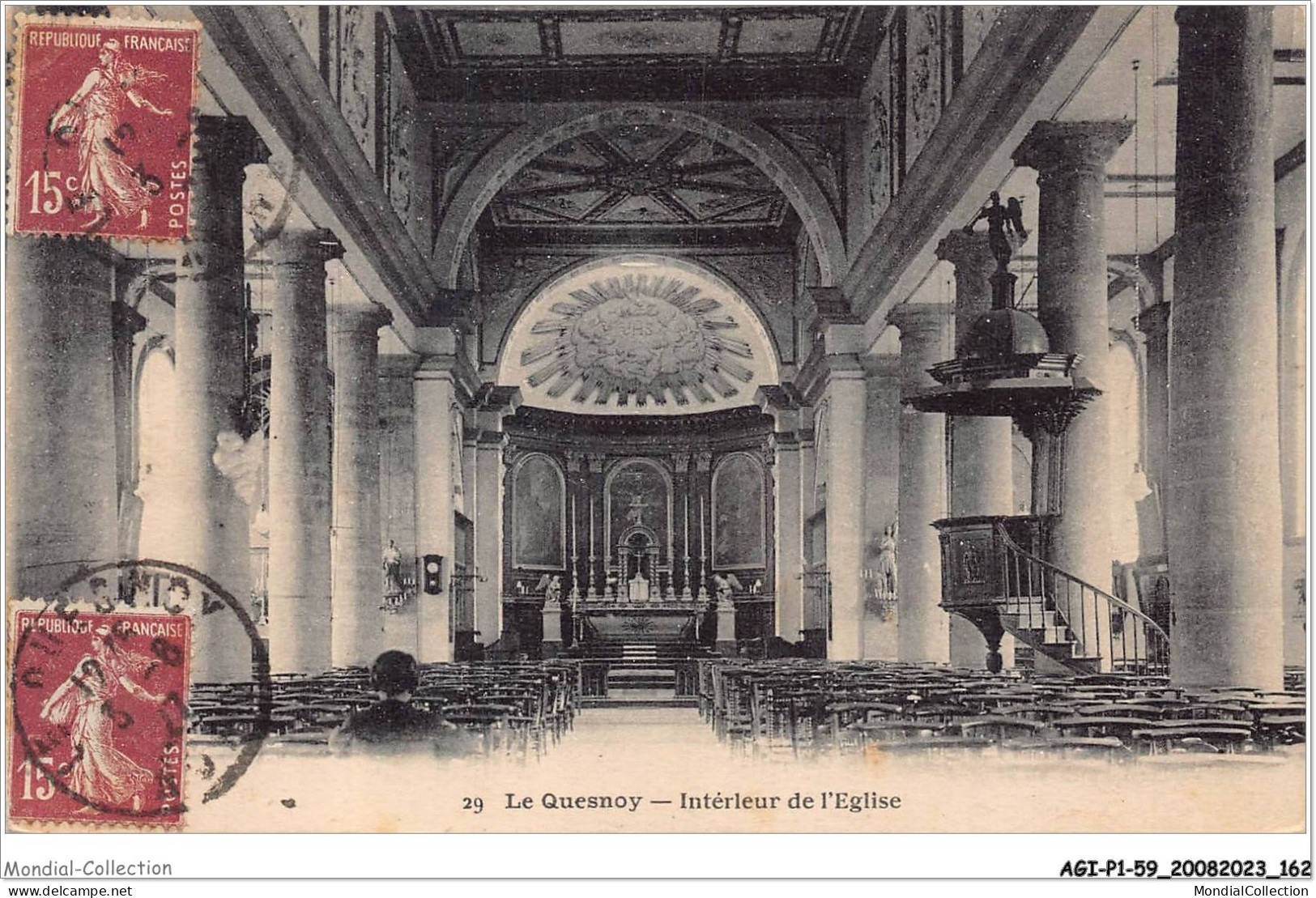 AGIP1-59-0083 - LE-QUESNOY - Intérieur De L'eglise  - Le Quesnoy