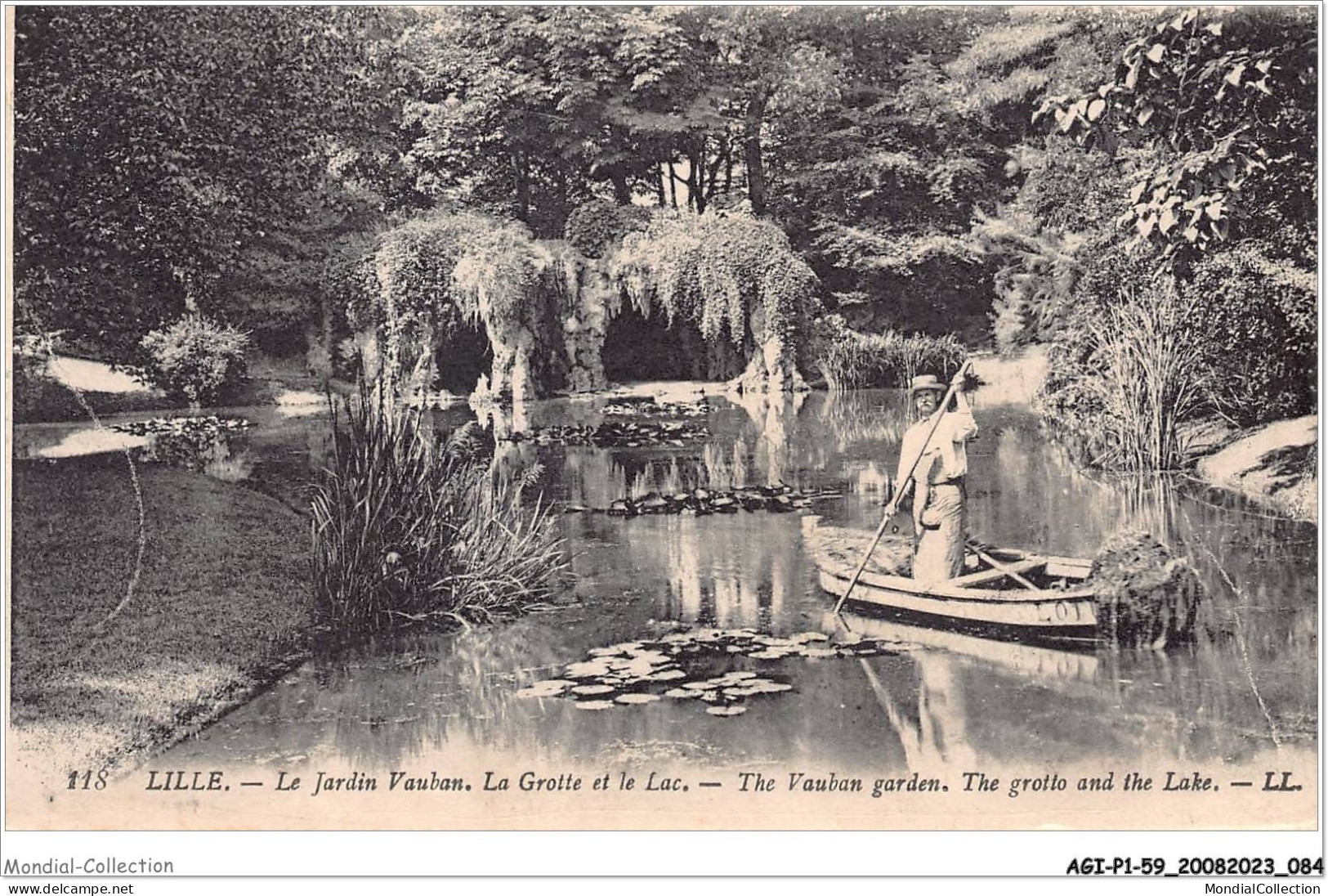 AGIP1-59-0044 - LILLE - Le Jardin Vauban - La Grotte Et Le Lac  - Lille