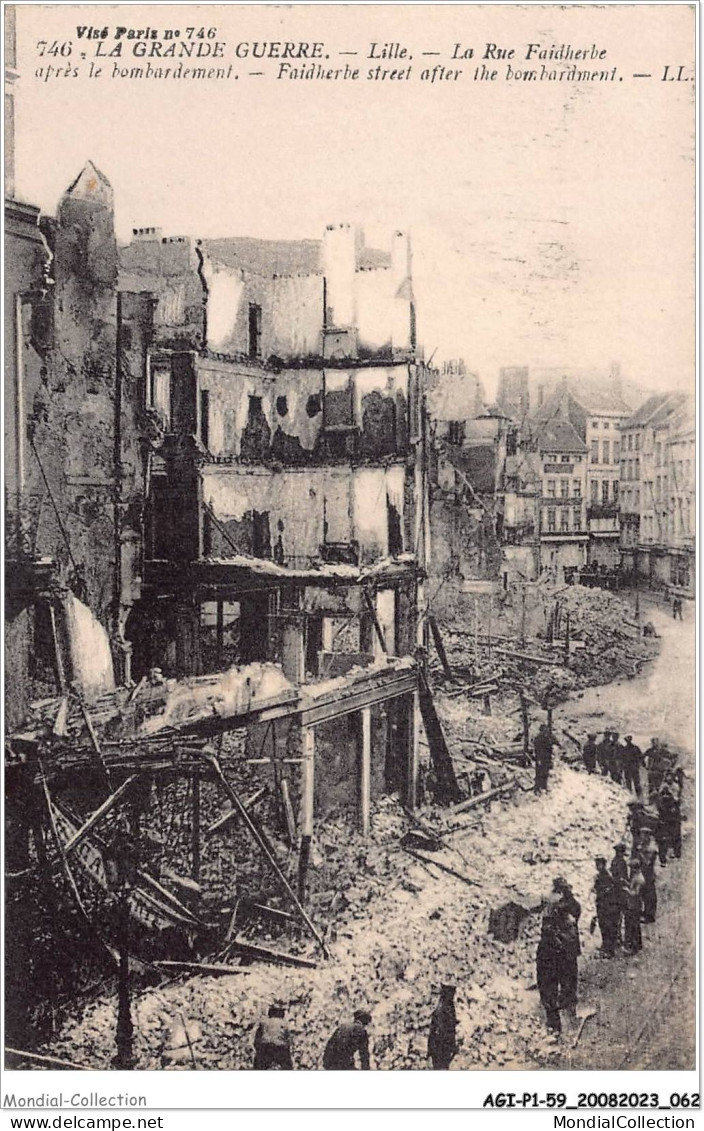 AGIP1-59-0033 - LILLE - La Grande-guerre - Rue Faidherbe  - Lille