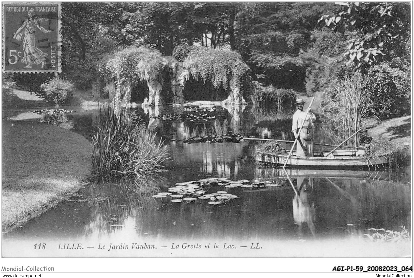 AGIP1-59-0034 - LILLE - Le Jardin Vauban - La Grotte Et Le Lac  - Lille