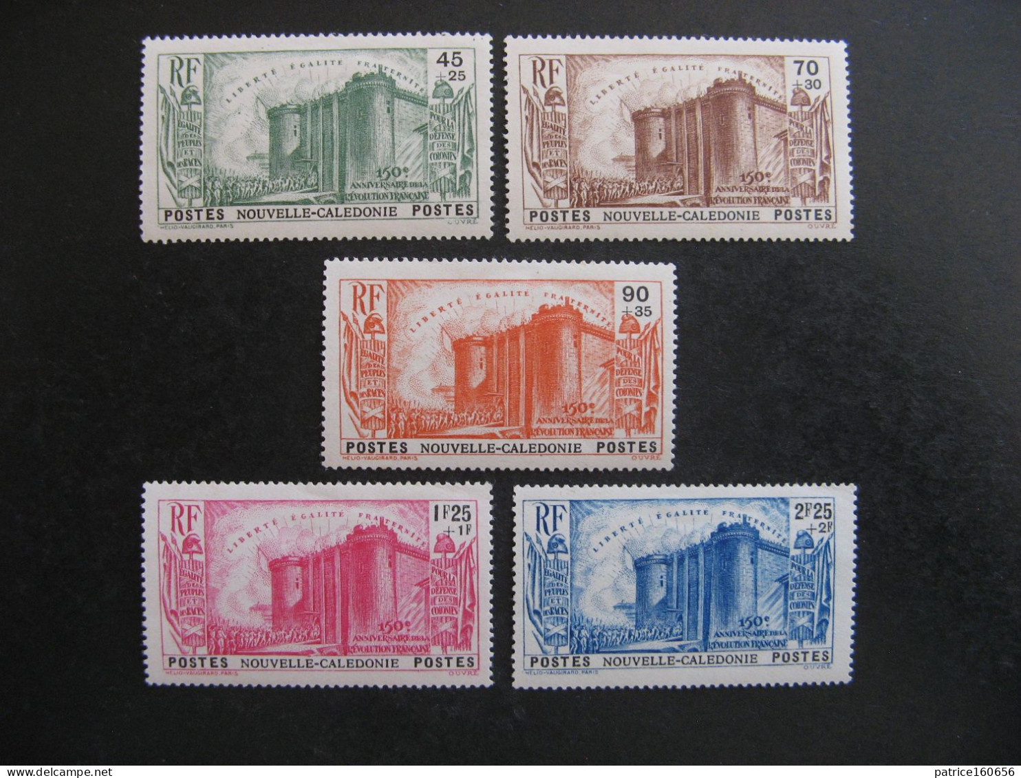 A). Nouvelle-Calédonie:  TB Série N°175 Au N° 179, Neufs X  . - Unused Stamps