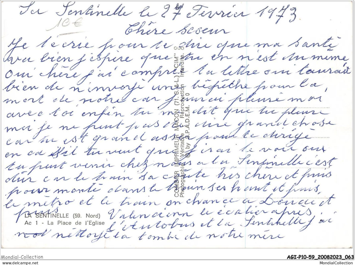 AGIP10-59-0747 - LA-SENTINELLE - Place De L'eglise  - Otros & Sin Clasificación