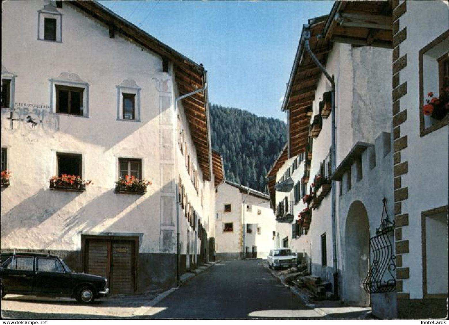 11467197 Santa Maria Val Muestair Malerische Dorfpartie Umbrailstrasse Val Muest - Sonstige & Ohne Zuordnung
