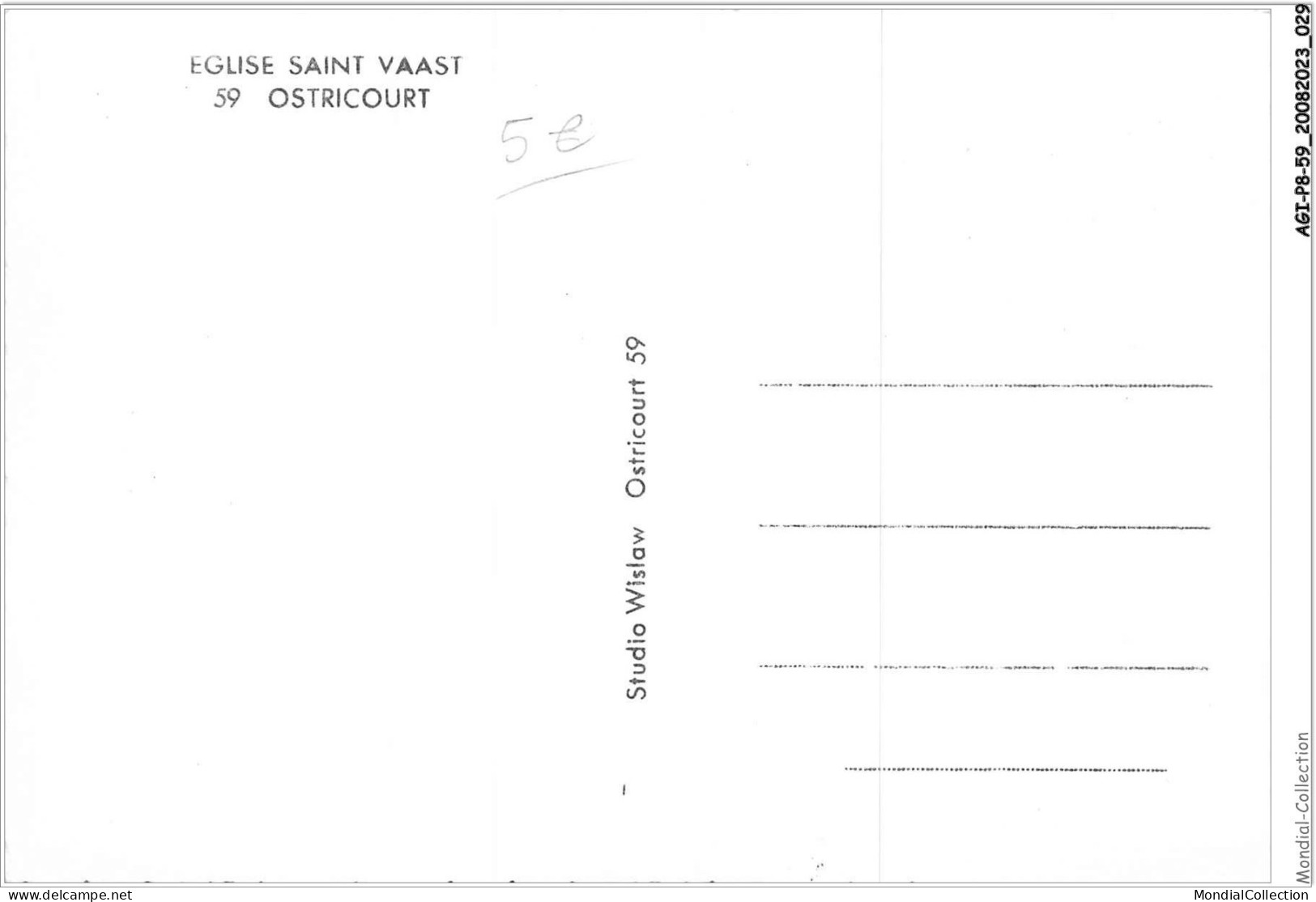 AGIP8-59-0594 - OSTRICOURT - L'eglise Saint-Vaast - Altri & Non Classificati