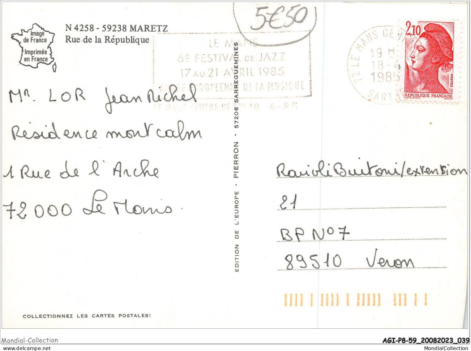 AGIP8-59-0599 - MARETZ - Rue De La République  - Altri & Non Classificati