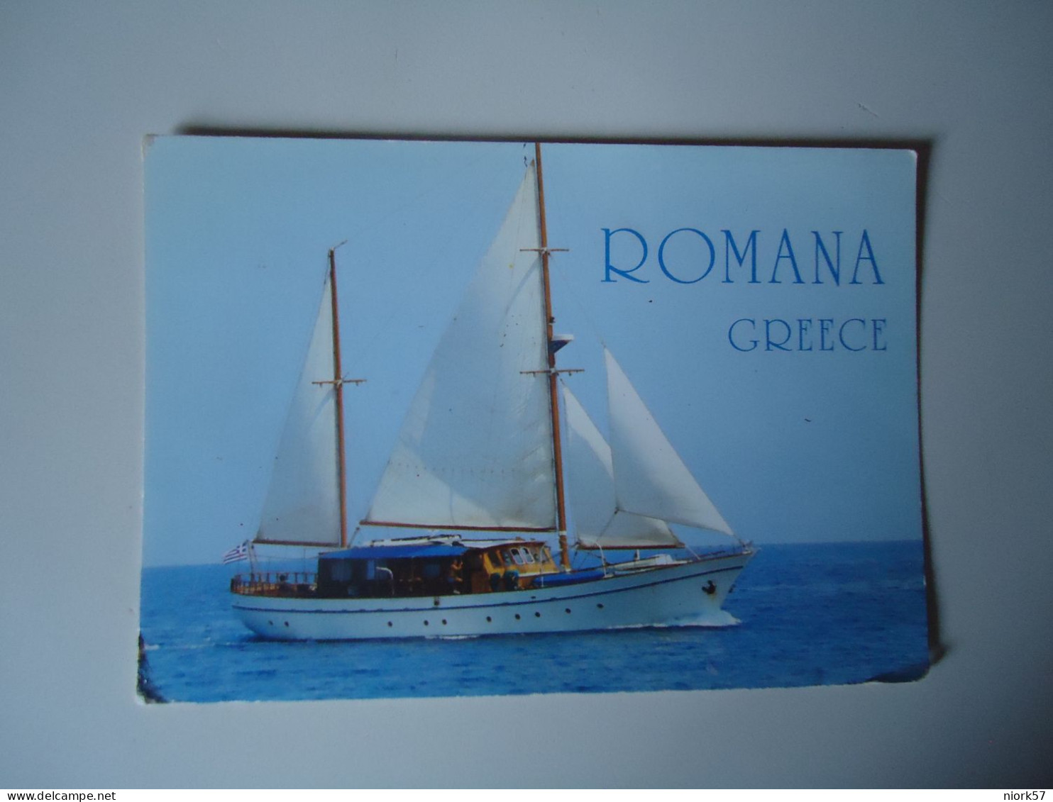 GREECE   POSTCARDS  ROMANA GREECE SHIPS   MORE  PURHASES 10%  DISSCOUNT - Dolphins