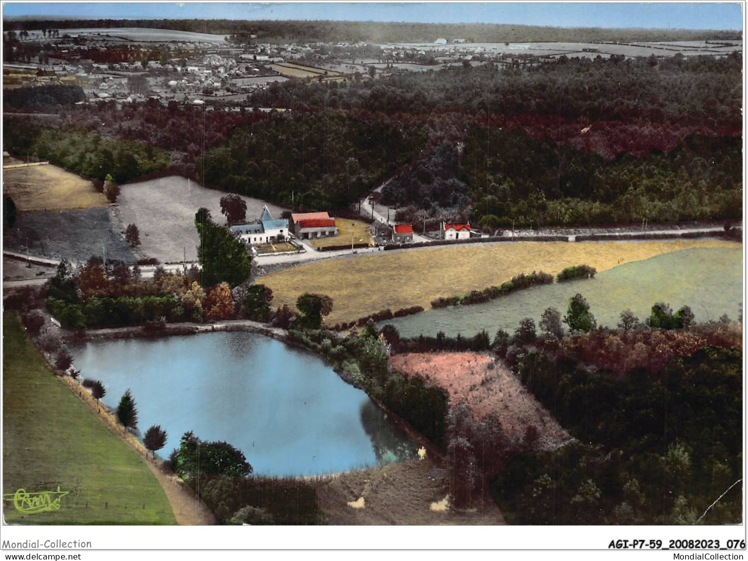 AGIP7-59-0547 - FOURMIES - Vue Aérienne - L'étang De La Bouchère  - Autres & Non Classés