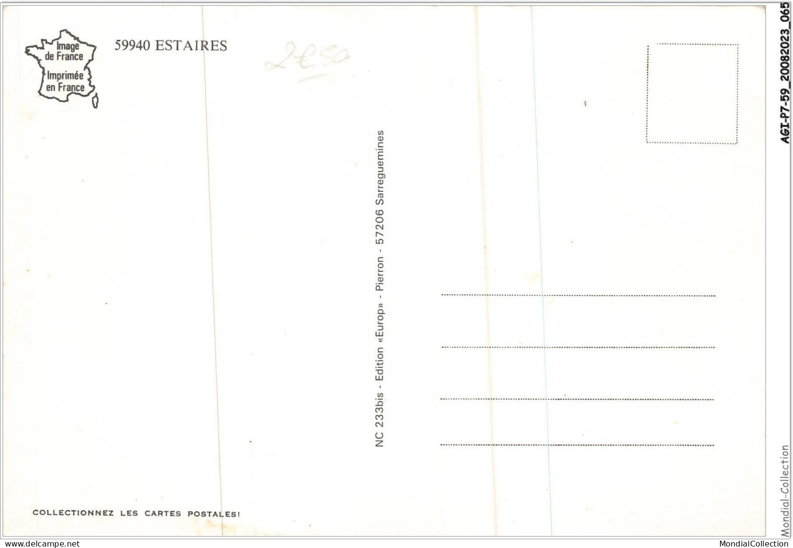 AGIP7-59-0541 - ESTAIRES - Souvenirs  - Sonstige & Ohne Zuordnung