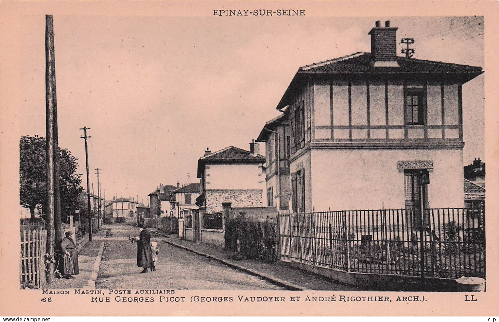 Epinay Sur Seine -  Rue Georges Picot  -  Georges Vaudoyer Et André Rigottier - Architecte - CPA °J - Autres & Non Classés