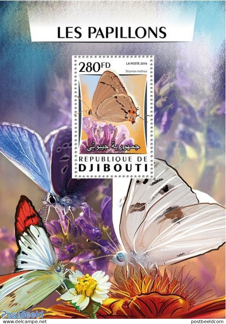 Djibouti 2016 Butterflies, Mint NH, Nature - Butterflies - Flowers & Plants - Gibuti (1977-...)