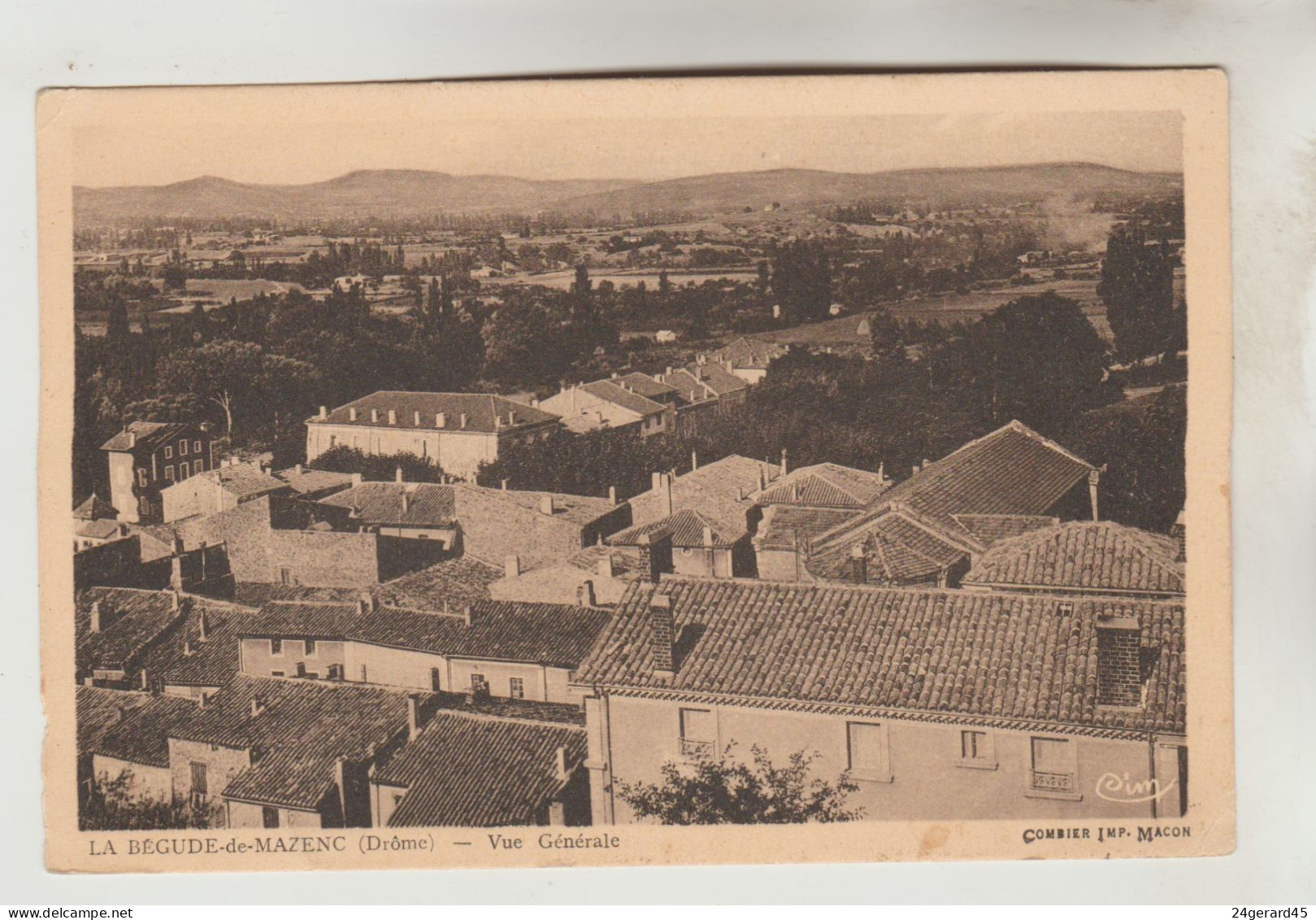 CPSM LA BEGUDE DE MAZENC (Drôme) - Vue Générale - Other & Unclassified