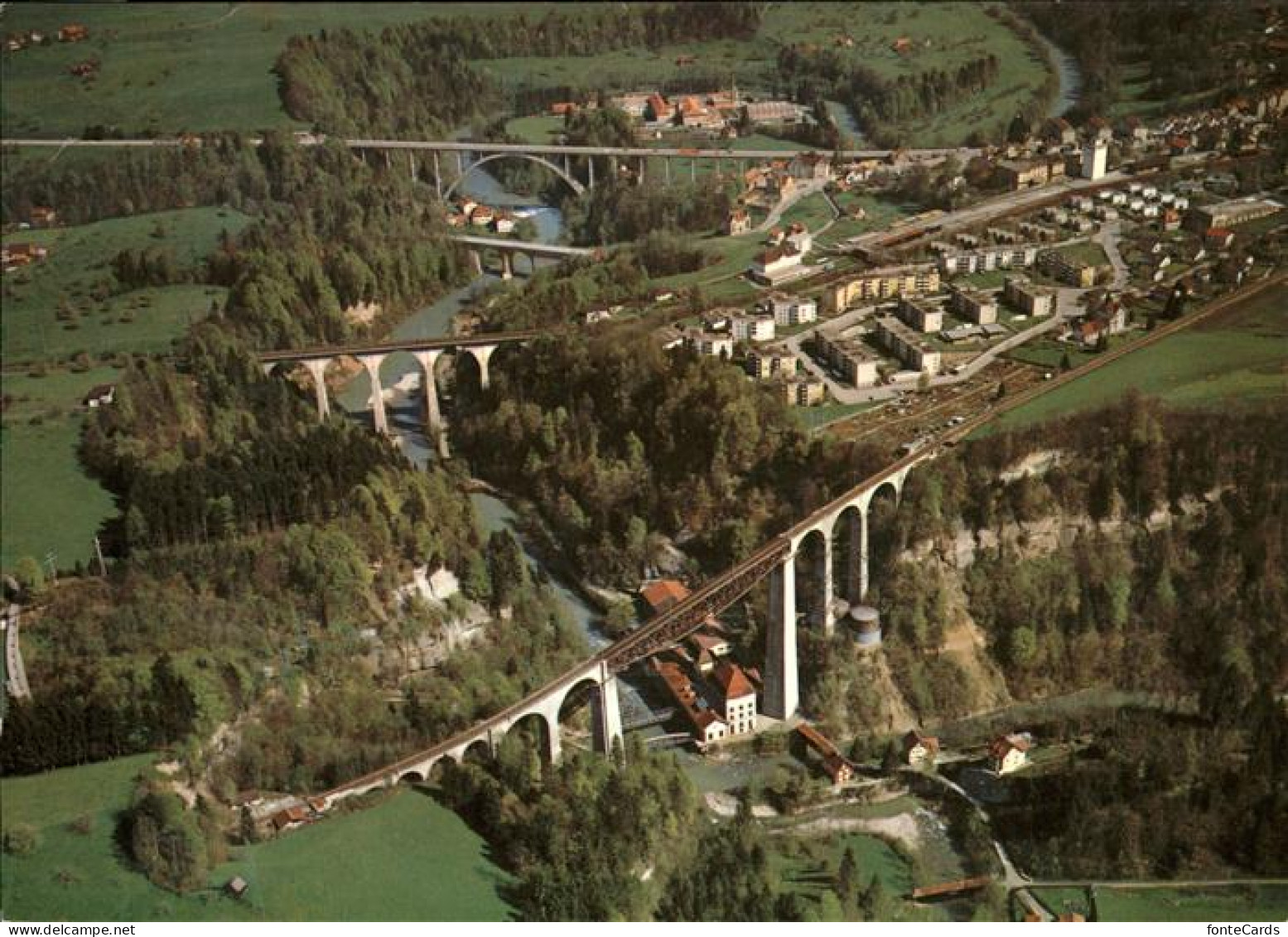 11467154 St Gallen SG Fliegeraufnahme Sitterbruecken Viadukt St. Gallen - Sonstige & Ohne Zuordnung