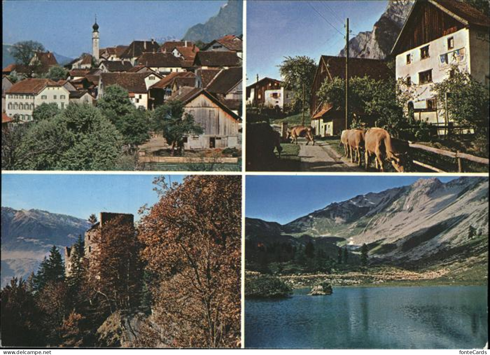 11467125 Jenins Rathaus Der Freien Walser Heidihaus Burgruine Aspermont Bergsee  - Autres & Non Classés