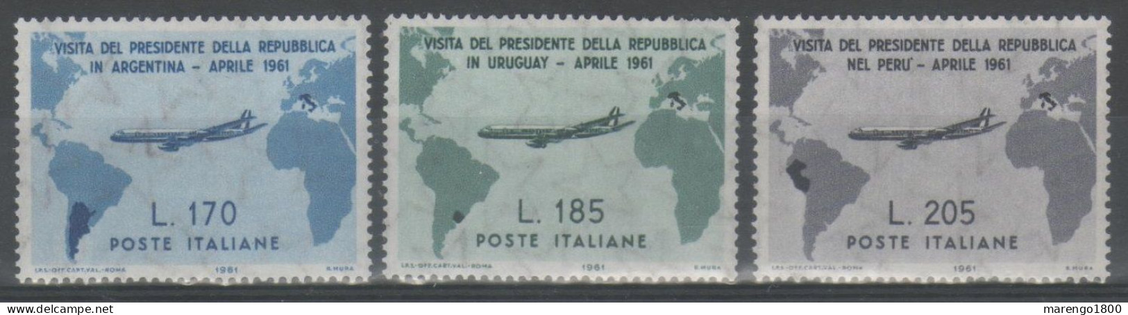 ITALIA 1961 - Gronchi 3 V. ** - 1961-70: Ungebraucht