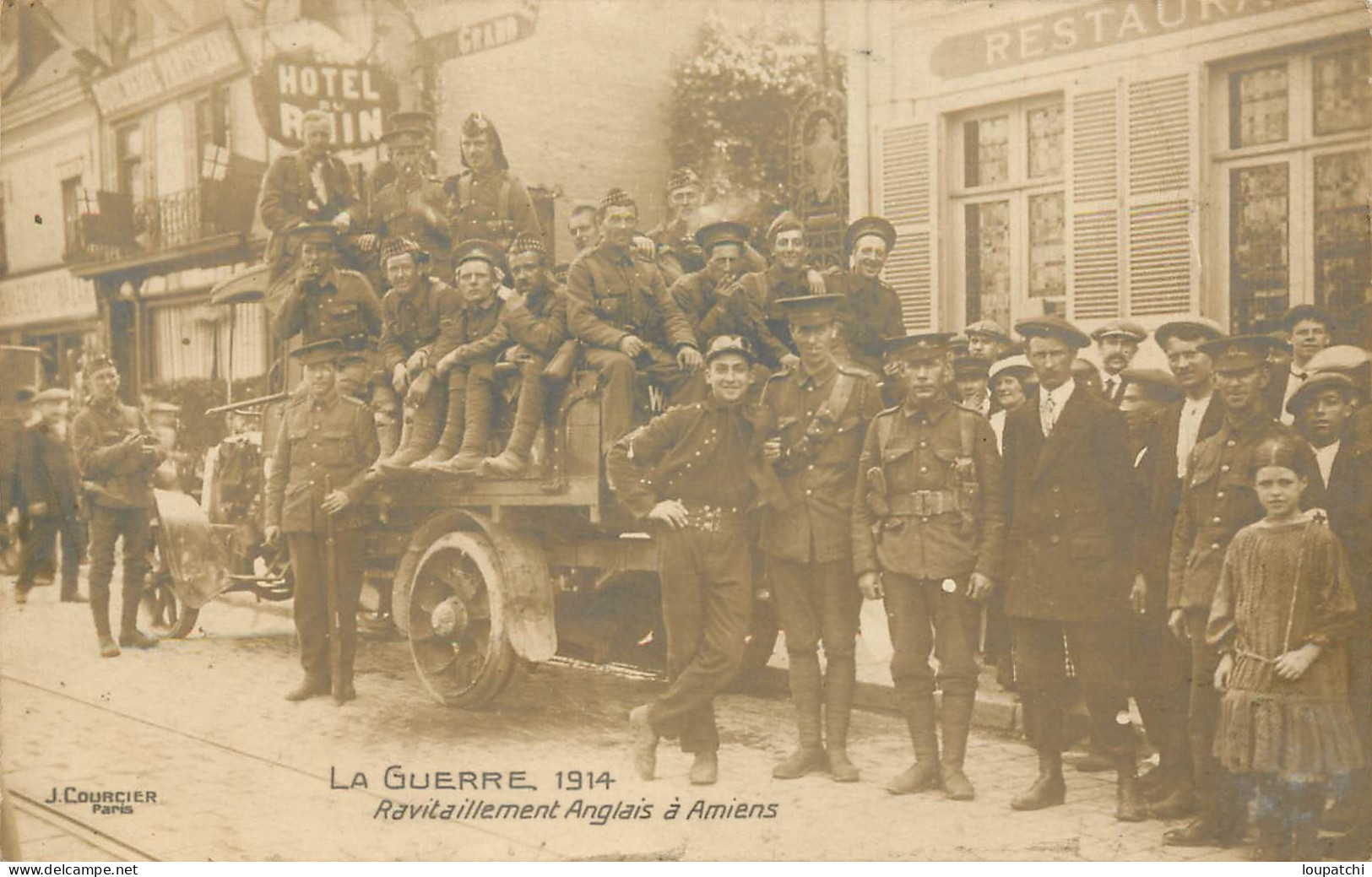 LA GUERRE 1914 RAVITAILLEMENT ANGLAIS A AMIENS - Guerra 1914-18