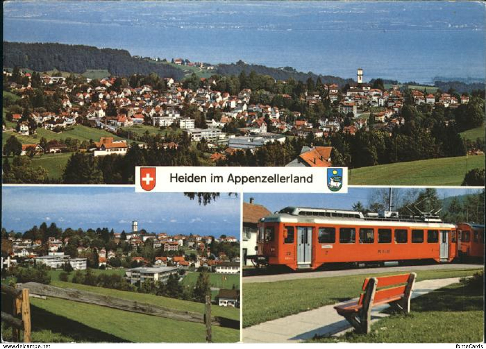 11467079 Heiden AR Panorama Klimakurort Bodensee Bahn Heiden - Autres & Non Classés