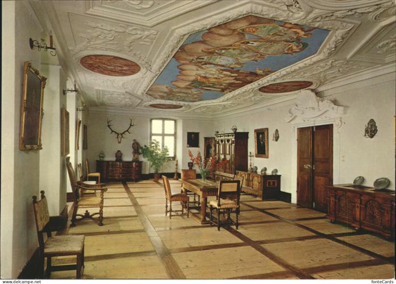 11467073 Gelfingen Rittersaal Im Schloss Heidegg Fresken Gelfingen - Altri & Non Classificati