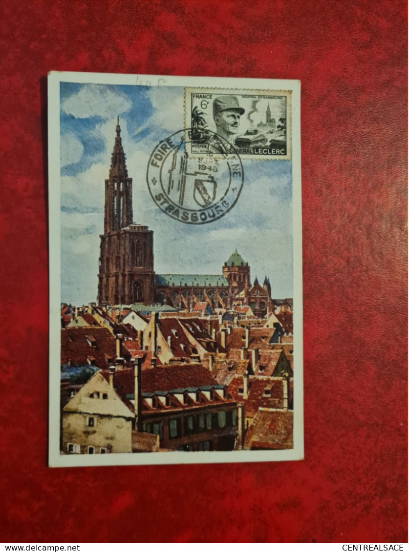 LETTRE STRASBOURG FOIRE EUROPEENNE 1946 - Andere & Zonder Classificatie