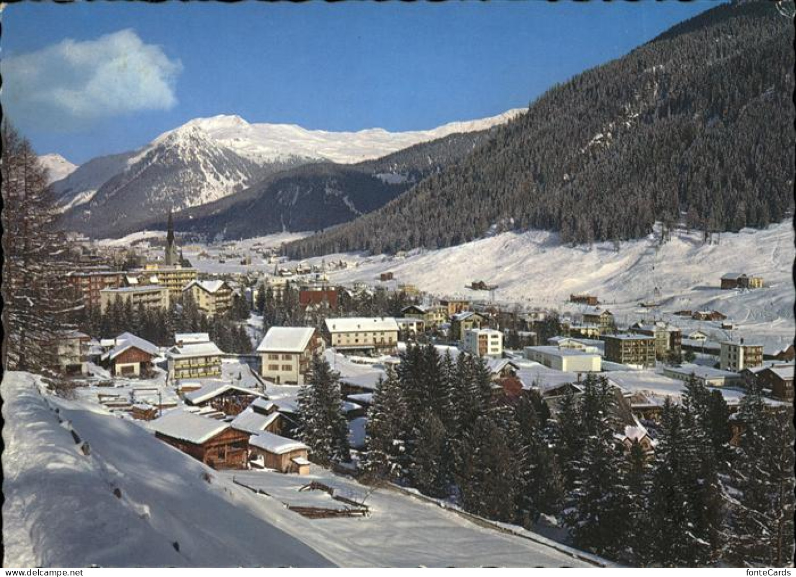 11467055 Davos GR Teilansicht Mit Alpenpanorama Wintersportplatz Davos Platz - Andere & Zonder Classificatie
