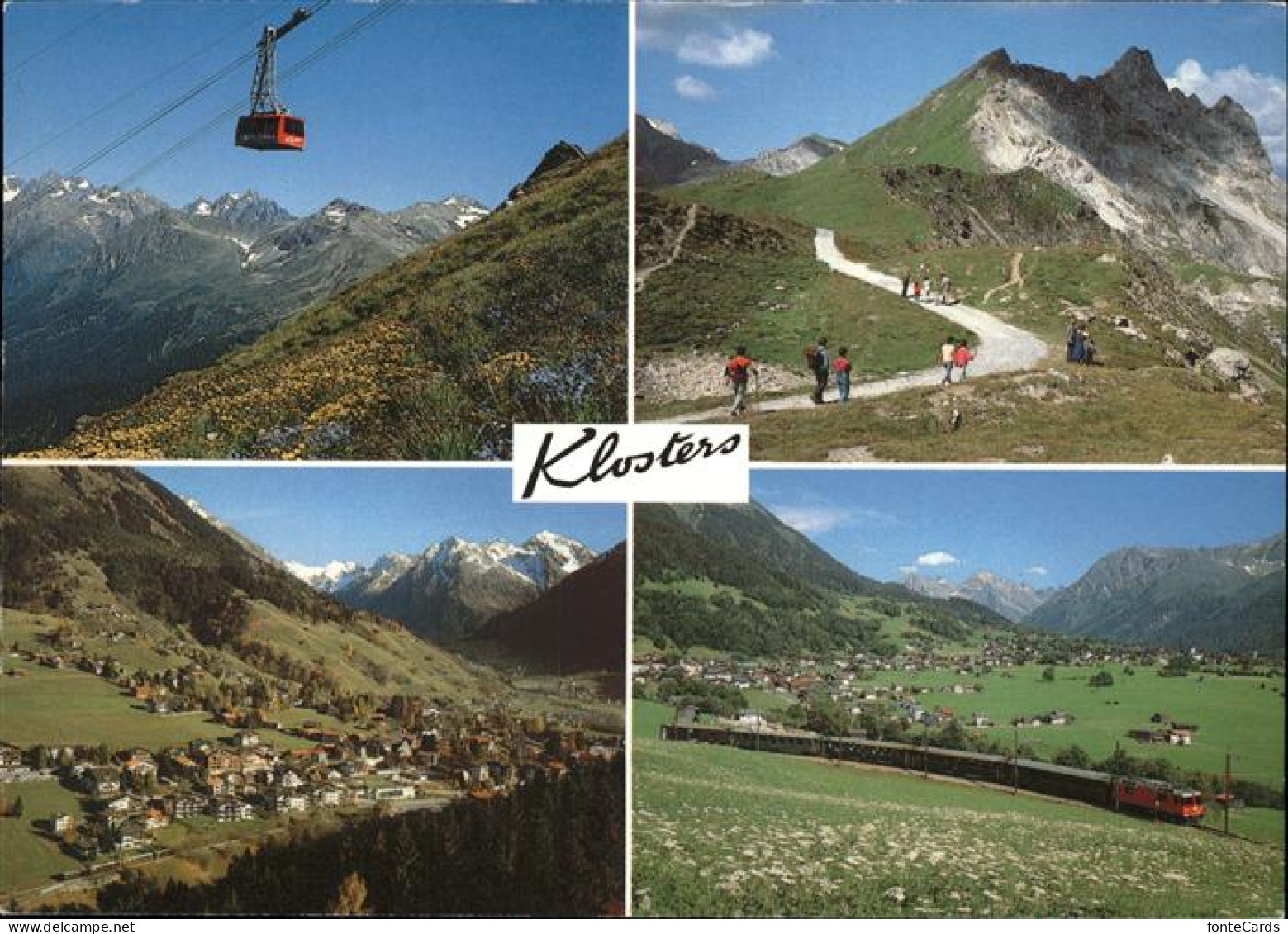 11467015 Klosters GR Luftseilbahn Wandern Gotschnagrat Mit Casanna Panorama Mit  - Sonstige & Ohne Zuordnung