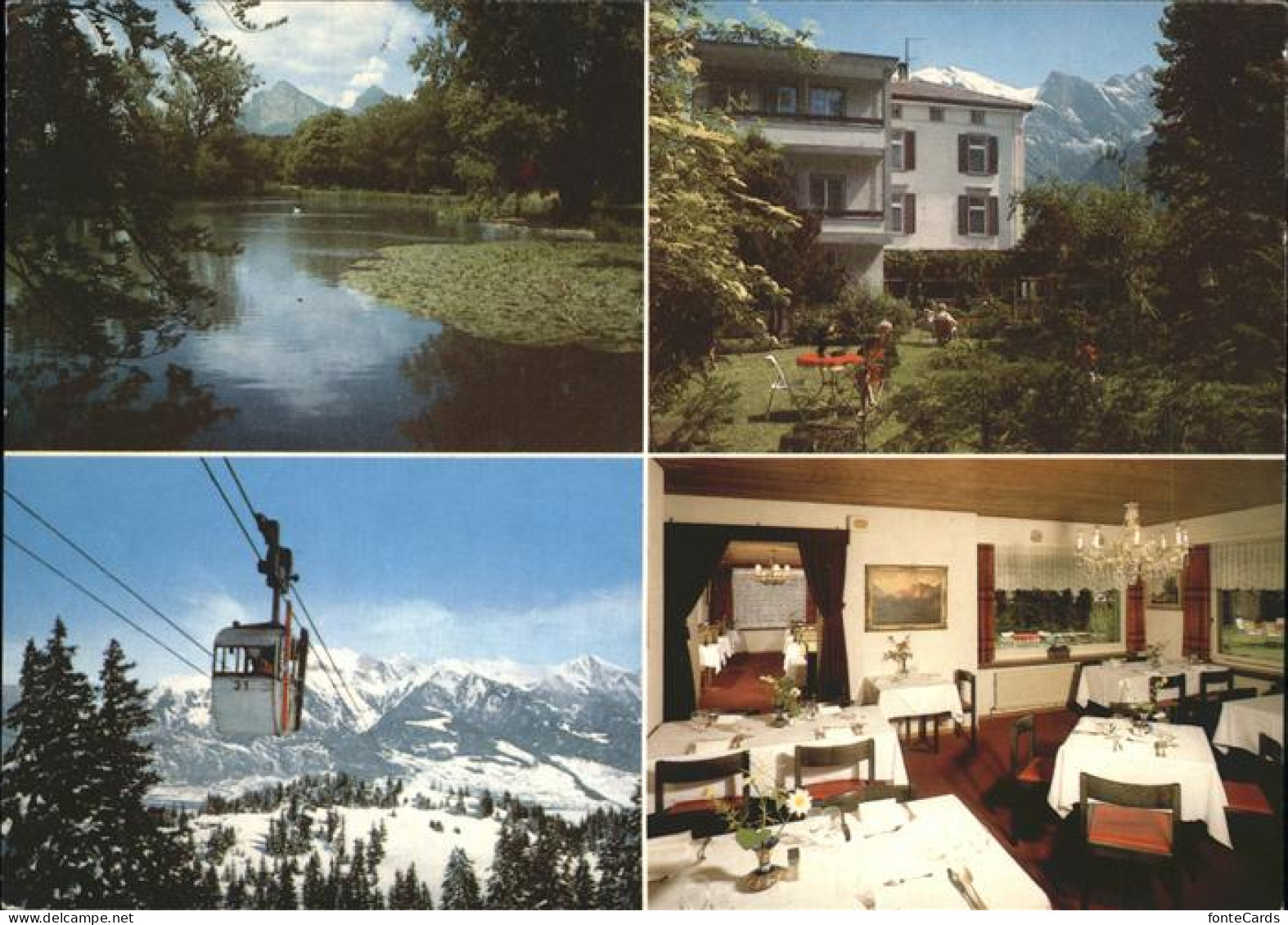 11466984 Bad Ragaz Hotel Bergadler Speiserestaurant Seilbahn Uferpartie Bad Raga - Other & Unclassified