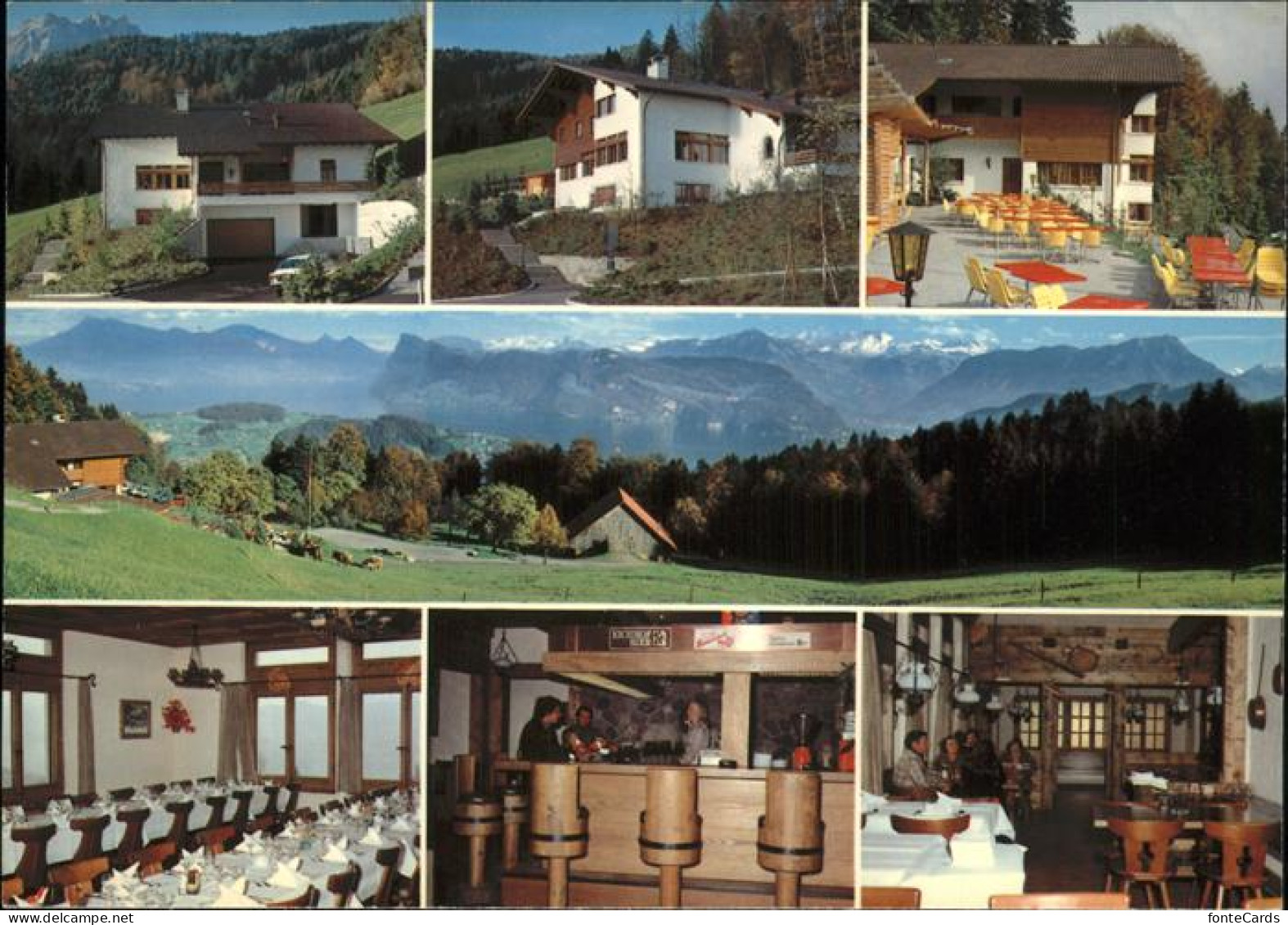 11466917 Horw Gasthaus Schwendelberg Terrasse Alpenpanorama Horw - Sonstige & Ohne Zuordnung