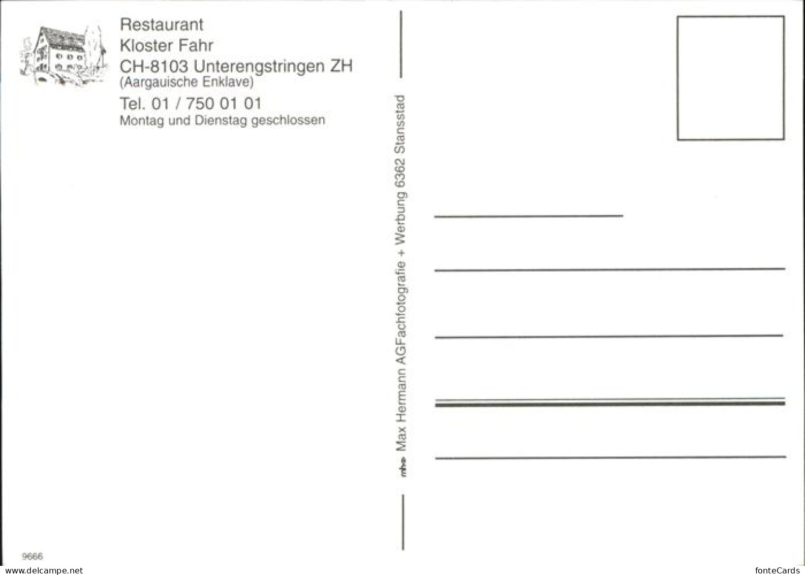 11466907 Unterengstringen Restaurant Kloster Fahr Unterengstringen - Andere & Zonder Classificatie