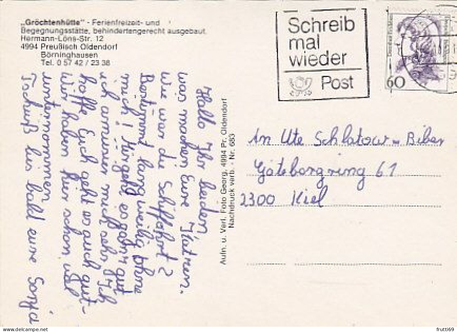 AK 211057 GERMANY - Preußisch Oldendorf - Gröchtenhütte - Andere & Zonder Classificatie