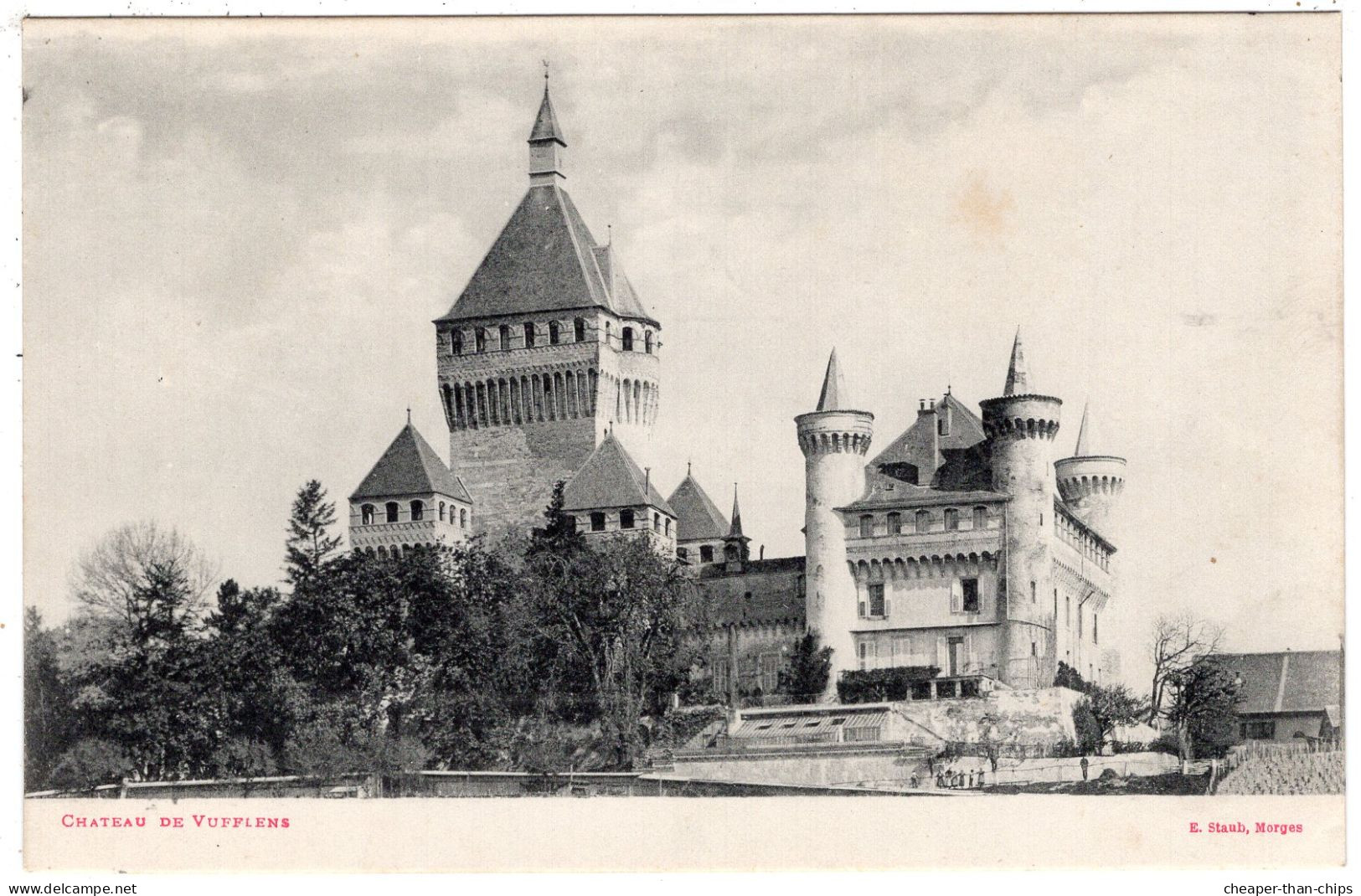 MORGES - Chateau De Vufflens - E. Staub, Morges  - Undivided Back - Precurseur - Morges