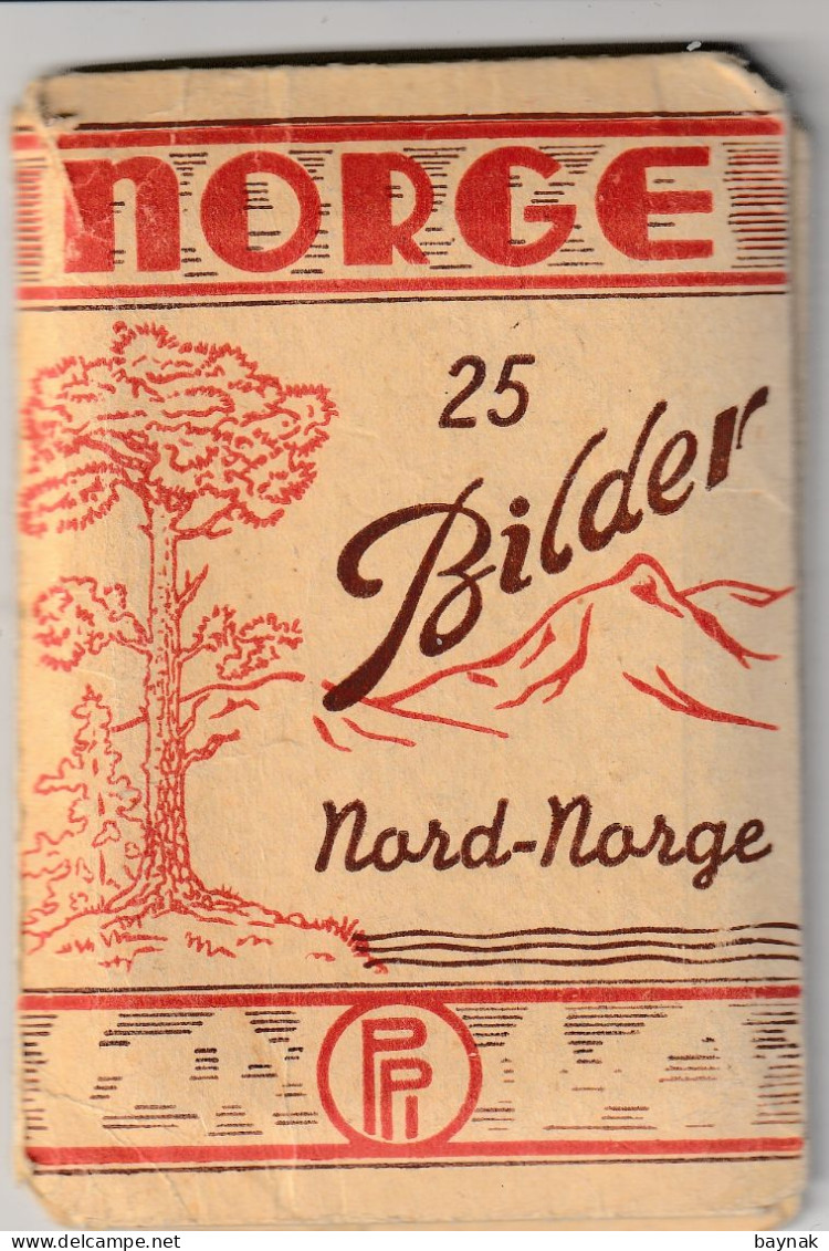 NORD NORGE  --  BOOKLET WITH 18 PHOTOS  --  ENERETT EBERH. B. OPPI - FOTO: WILSE  --  TROMSO, LOFOTEN, NORDKAPP - Norvège