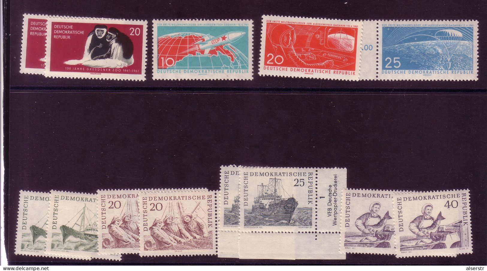 DDR Mint Never Hinged, Large Lot Early Issues - Lots & Kiloware (mixtures) - Max. 999 Stamps