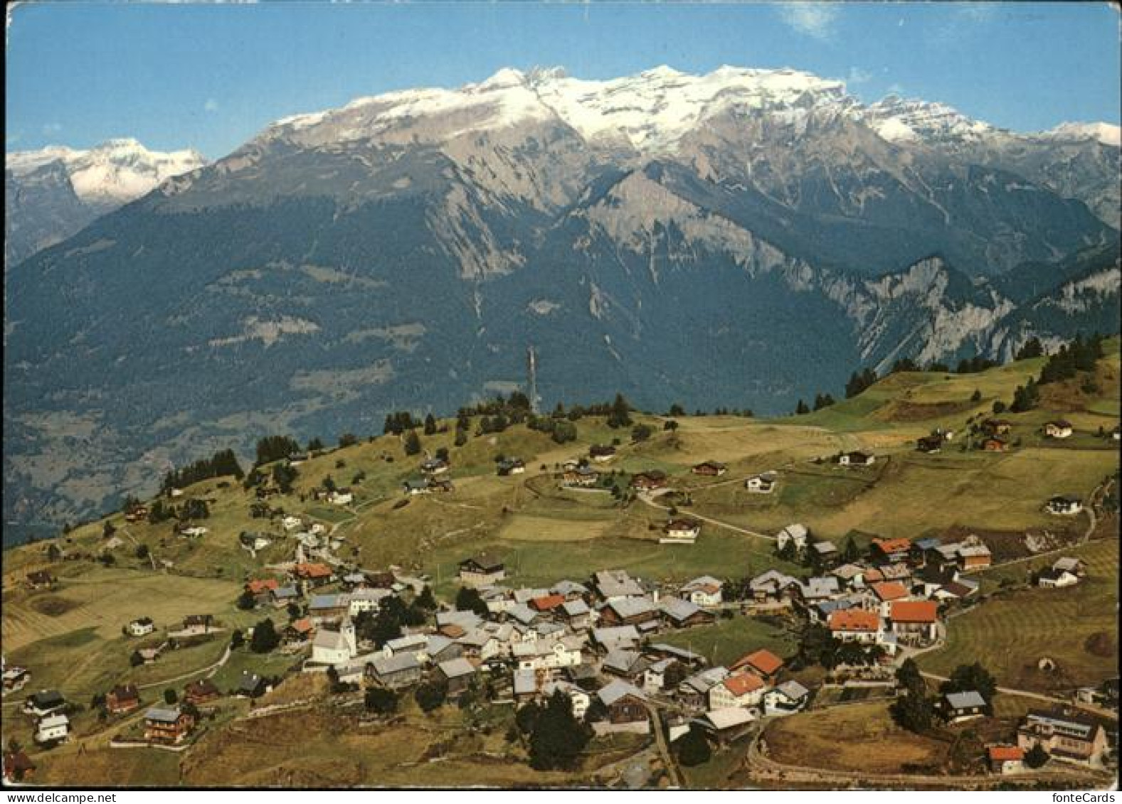 11466855 Feldis GR Fliegeraufnahme Panorama Mit Ringelspitz Glarner Alpen  - Other & Unclassified