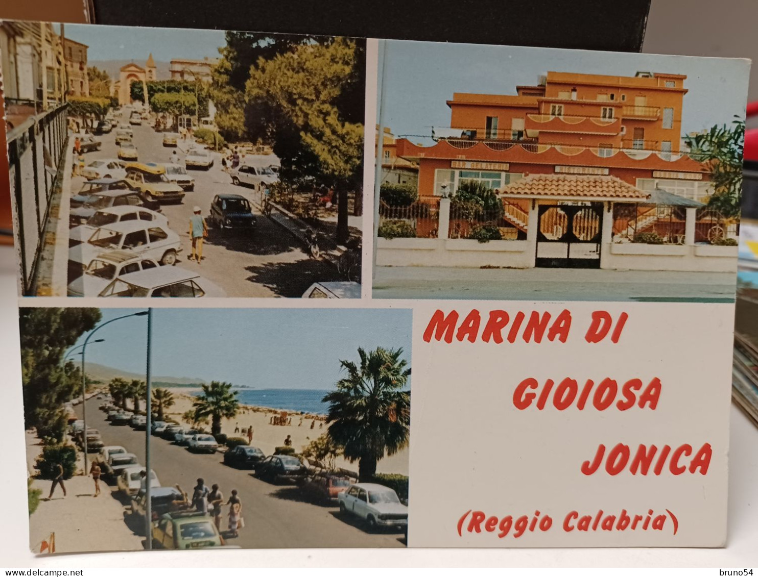 Cartolina Marina Di Gioiosa Jonica Prov Reggio Calabria ,spiaggia,piazza Dei Mille, Ristorante Sabbia D'Oro - Reggio Calabria