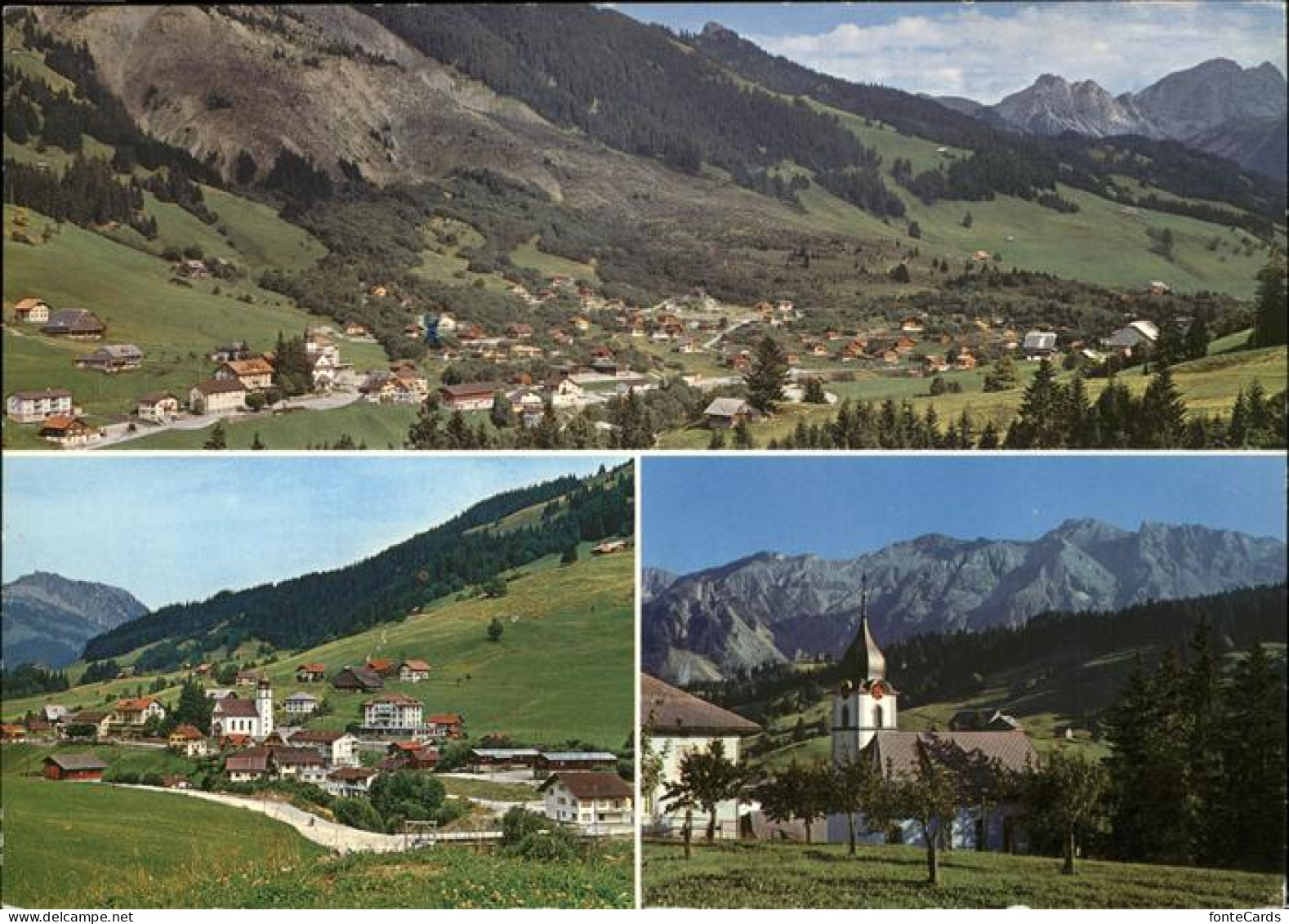 11466848 Soerenberg LU Teilansichten Mit Alpenpanorama Kirche Sommer- Und Winter - Other & Unclassified