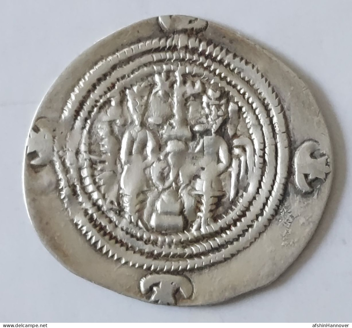 SASANIAN KINGS. Khosrau II. 591-628 AD. AR Silver  Drachm  Year 24 Mint BBA - Oosterse Kunst