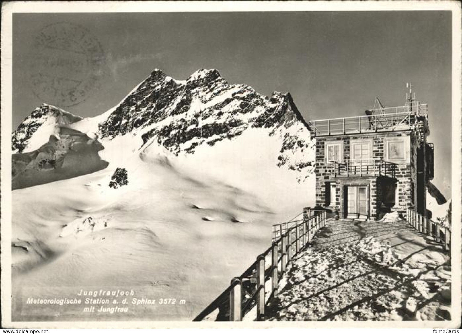 11464252 Jungfraujoch Mit Meteoroloschinen Station Jungfraujoch - Sonstige & Ohne Zuordnung