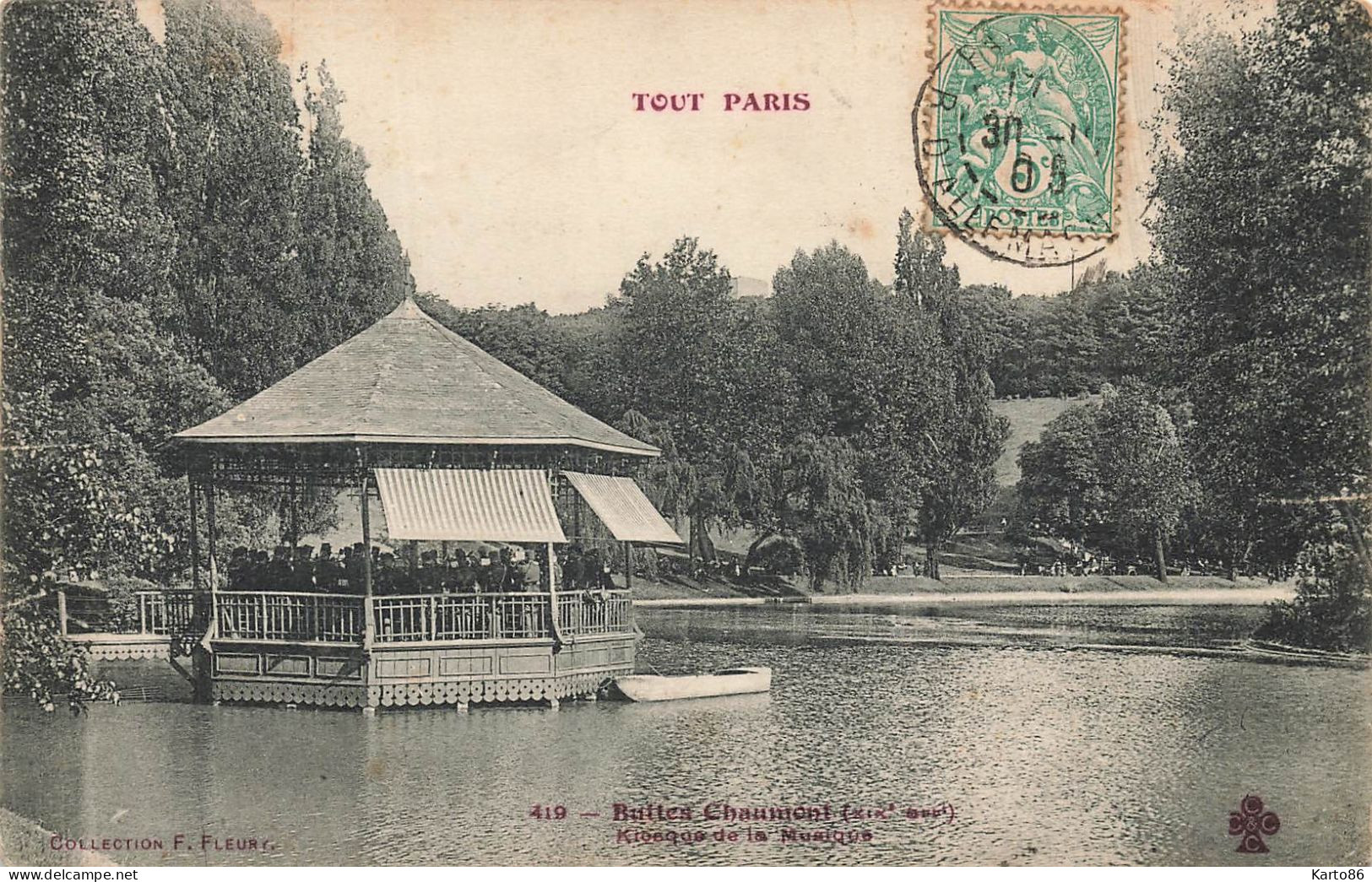 Tout Paris 19ème * N°419 * Buttes Chaumont , Le Kiosque à Musique - Distrito: 19