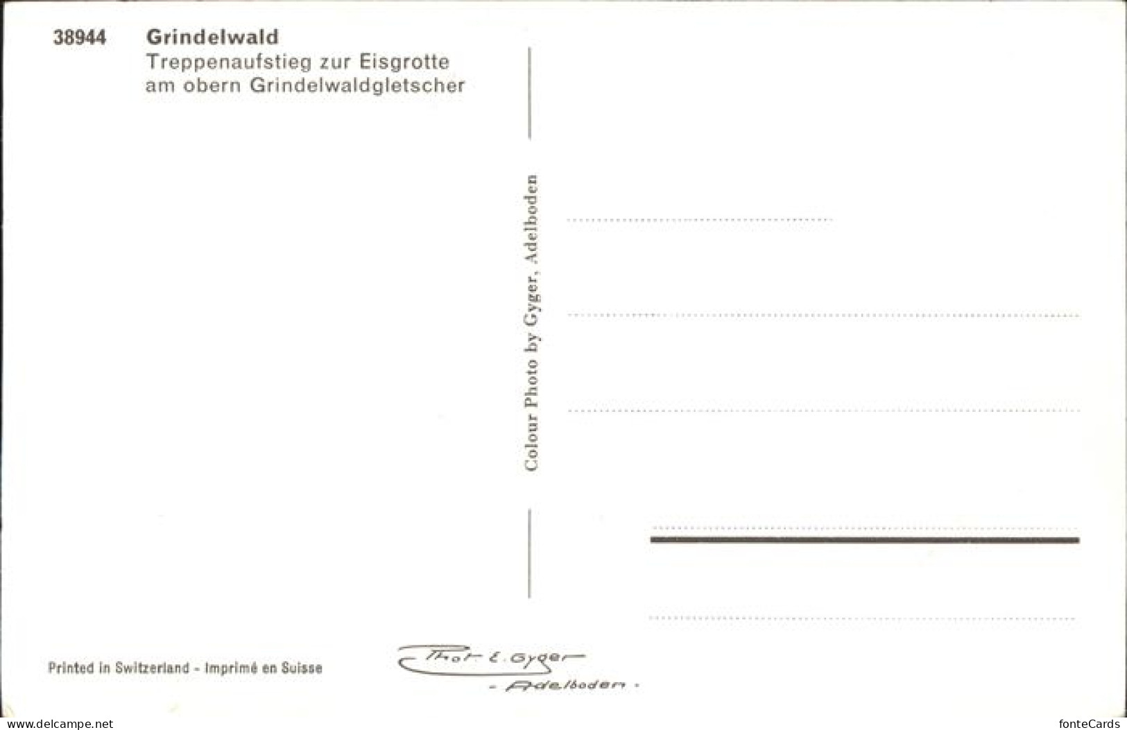 11464187 Grindelwald Treppenaufstieg Zur Eisgrotte Grindelwald - Autres & Non Classés