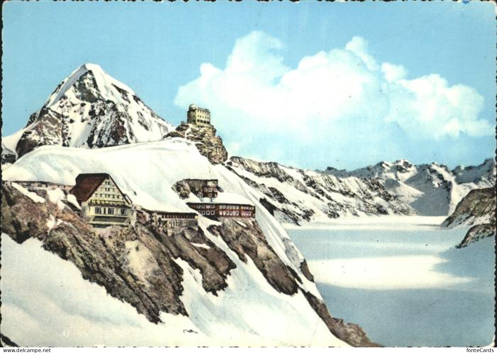 11464176 Jungfraujoch Berghaus Mit Moench Jungfraujoch - Sonstige & Ohne Zuordnung