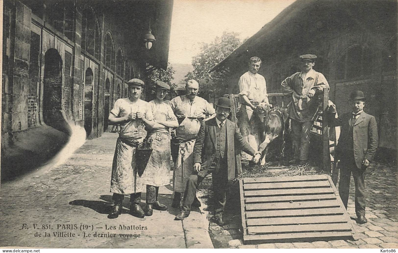 Paris 19ème * Les Abattoirs De La Villette , Le Dernier Voyage * Thème Boucherie Boucher - Arrondissement: 19