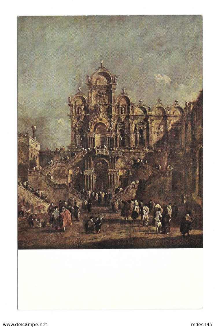 Venice Campo San Zanipolo Guardi Artist Painting National Gallery Of Art DC Postcard - Peintures & Tableaux