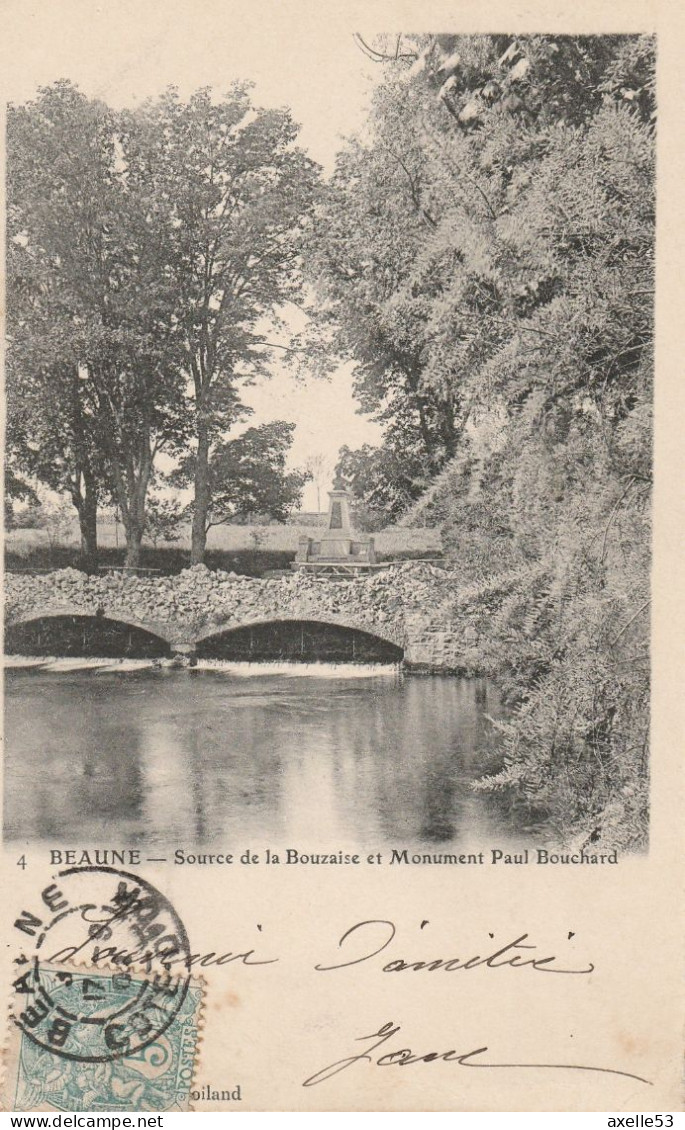 Beaune 21 (10447) Source De La Bouzaise Et Monument Paul-Bouchard - Beaune